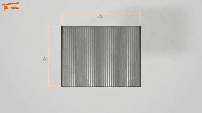 #DE Schweng Flachdachcarport C600 (ID zbxd4y)