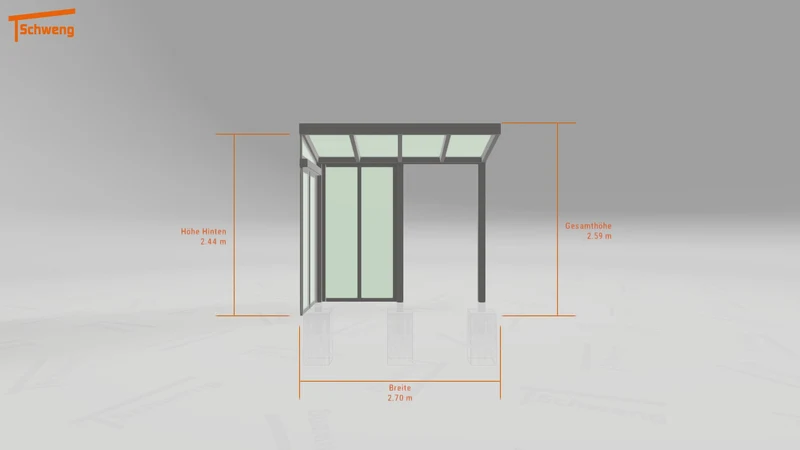 #DE Schweng Terrassenüberdachung S350 (ID 857vy7)