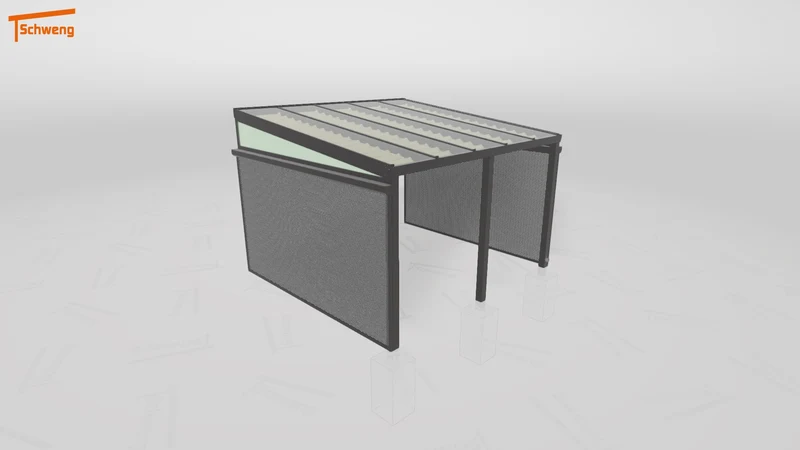 #DE Schweng Terrassenüberdachung S350 (ID 775dwg)