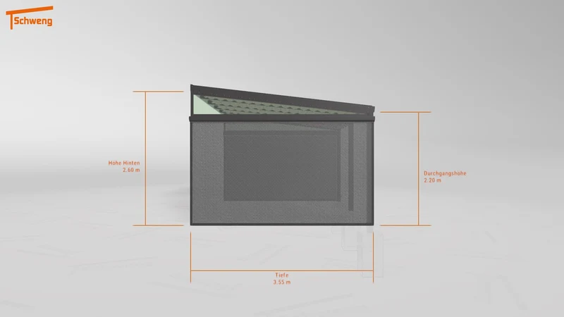 #DE Schweng Terrassenüberdachung S350 (ID 775dwg)