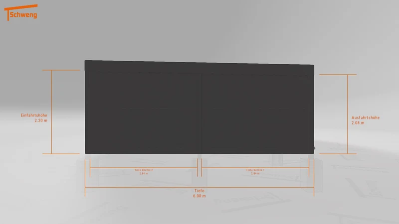 #DE Schweng Flachdachcarport C600 (ID pbqm9v) #MTG