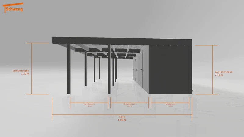 #DE Schweng Flachdachcarport C600+ (ID jjrddb) #MTG