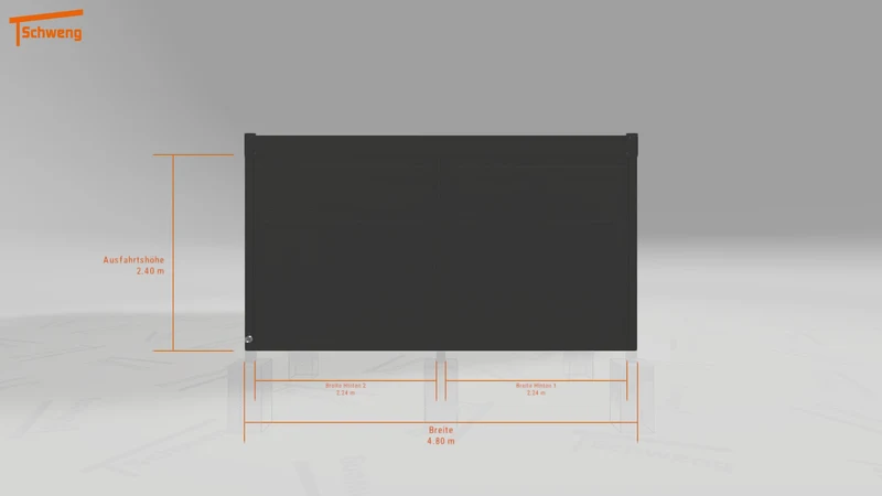 #DE Schweng Flachdachcarport C600 (ID 5m955z)