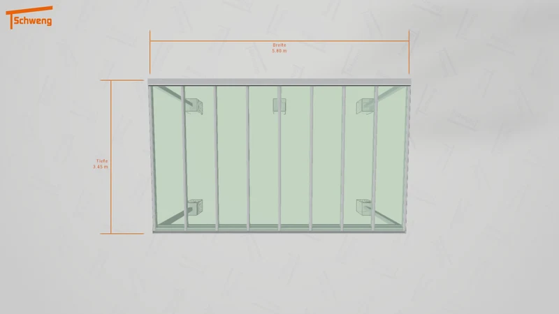 #DE Schweng Terrassenüberdachung S400 (ID 33p99w)