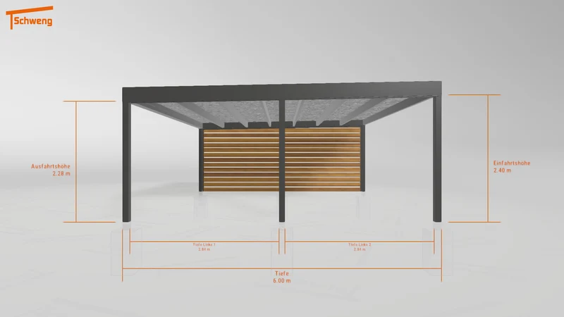 #DE Schweng Flachdachcarport C600+ (ID x75zng)