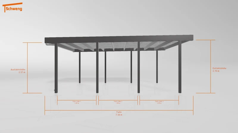 #DE Schweng Flachdachcarport C600+ (ID yg7qkk) #MTG