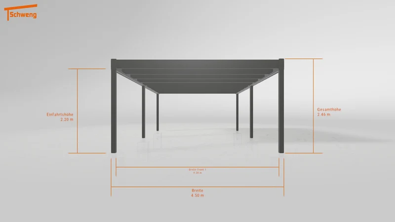 #AT Schweng Flachdachcarport C600 (ID dvzm7n)