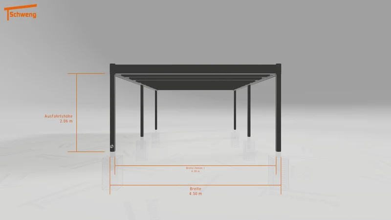 #AT Schweng Flachdachcarport C600 (ID dvzm7n)