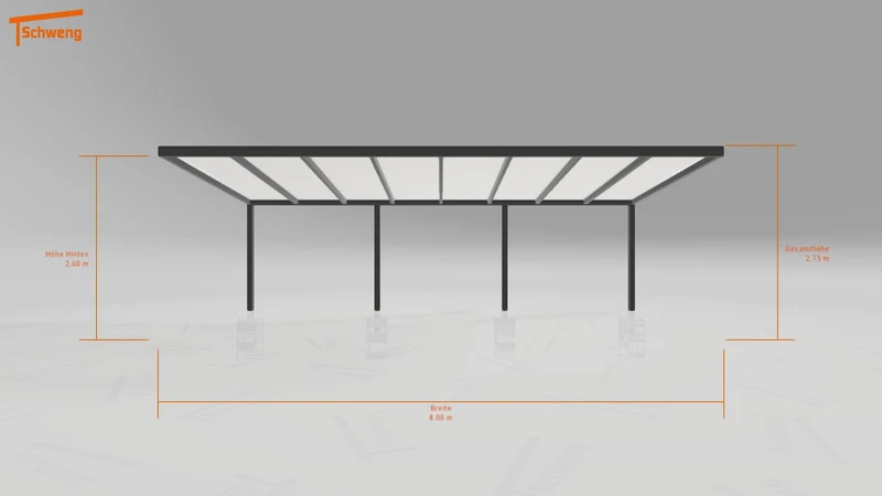 #DE Schweng Pultdachcarport S350 (ID jjrmjq)