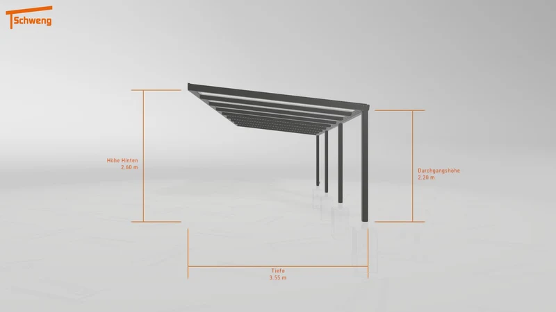 #DE Schweng Pultdachcarport S350 (ID jjrmjq)