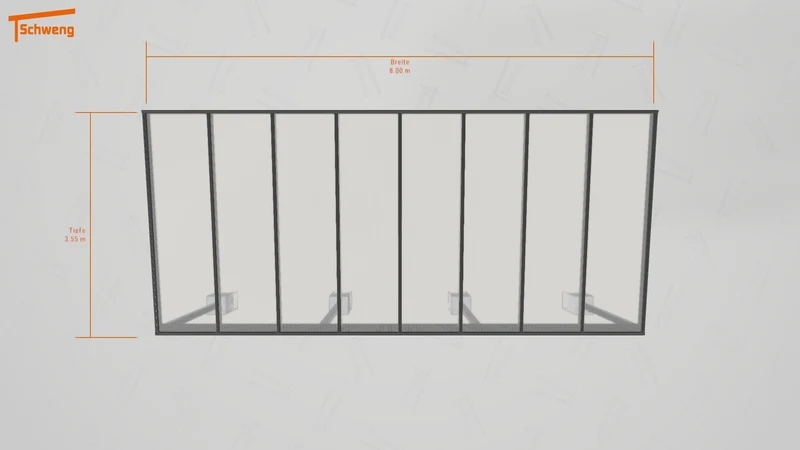 #DE Schweng Pultdachcarport S350 (ID jjrmjq)