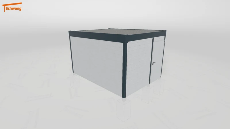 #DE Schweng Flachdachcarport C600 (ID 857z3w)