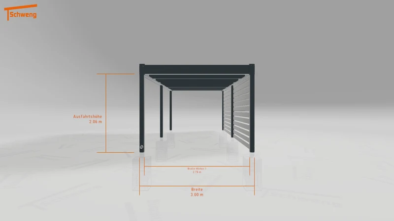 #CH Schweng Flachdachcarport C600 (ID pbq4k7) #MTG