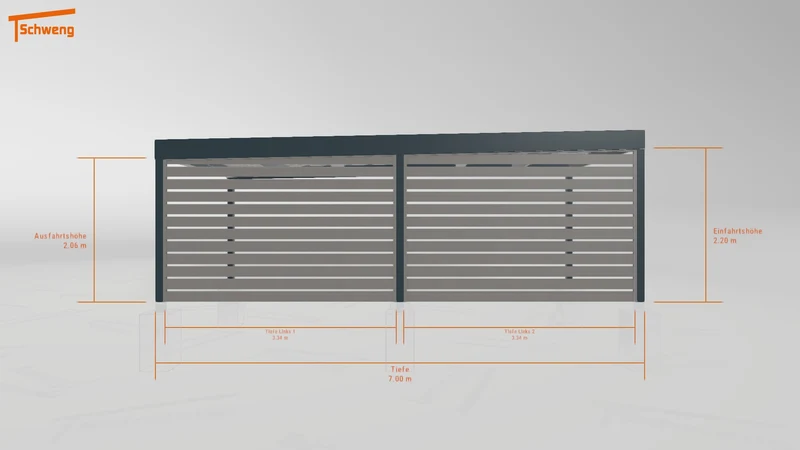 #CH Schweng Flachdachcarport C600 (ID pbq4k7) #MTG
