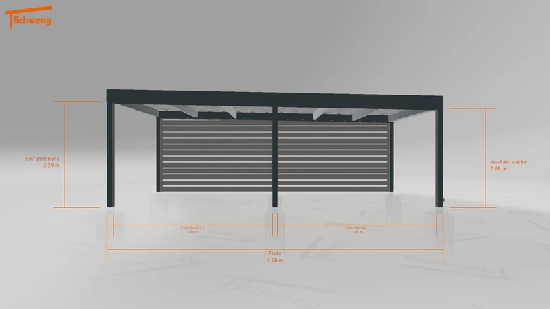 #CH Schweng Flachdachcarport C600 (ID pbq4k7) #MTG
