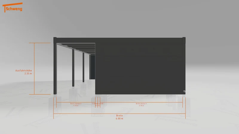#DE Schweng Flachdachcarport C600+ (ID 5m92pp) #MTG