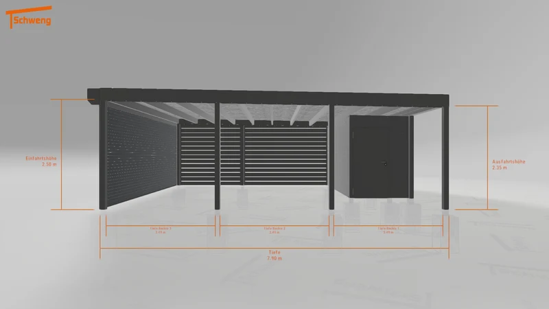 #DE Schweng Flachdachcarport C600+ (ID 5m92pp) #MTG