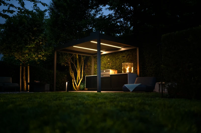 Alba Lamellendach 5 × 3 m – motorisierte Aluminium-Pergola