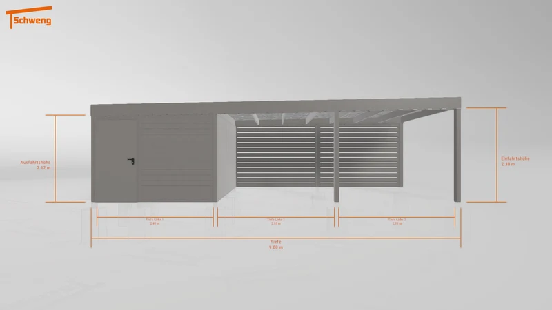 #DE Schweng Flachdachcarport C600 (ID k2r8nq) #MTG