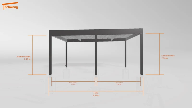 #DE Schweng Flachdachcarport C600 (ID mjrpyr)