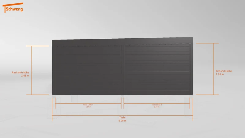 #DE Schweng Flachdachcarport C600 (ID bkjbqr) #MTG
