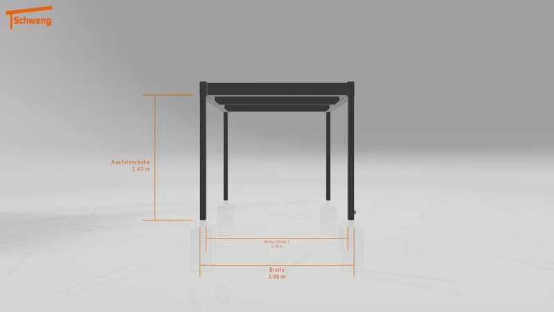 #DE Schweng Flachdachcarport C600 (ID k2rmvg) #MTG