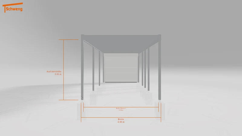 #DE Schweng Flachdachcarport C600 (ID 857vj5) #MTG