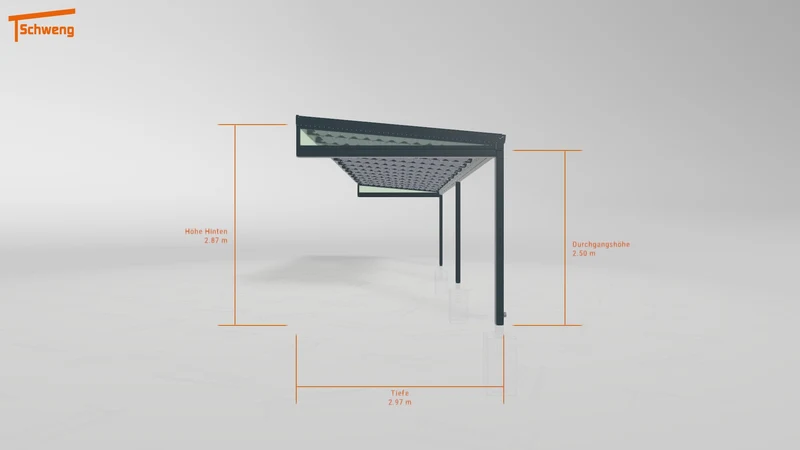 #DE Schweng Terrassenüberdachung S350 (ID rjr44x)