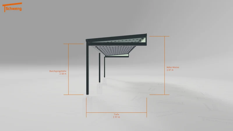 #DE Schweng Terrassenüberdachung S350 (ID rjr44x)