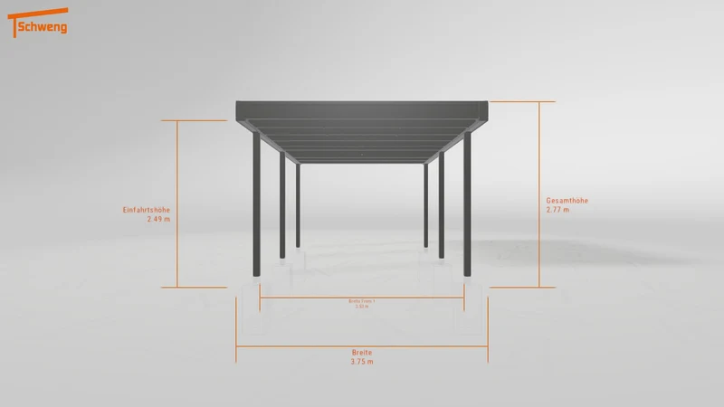 #DE Schweng Flachdachcarport C600+ (ID k2rwwm) #MTG