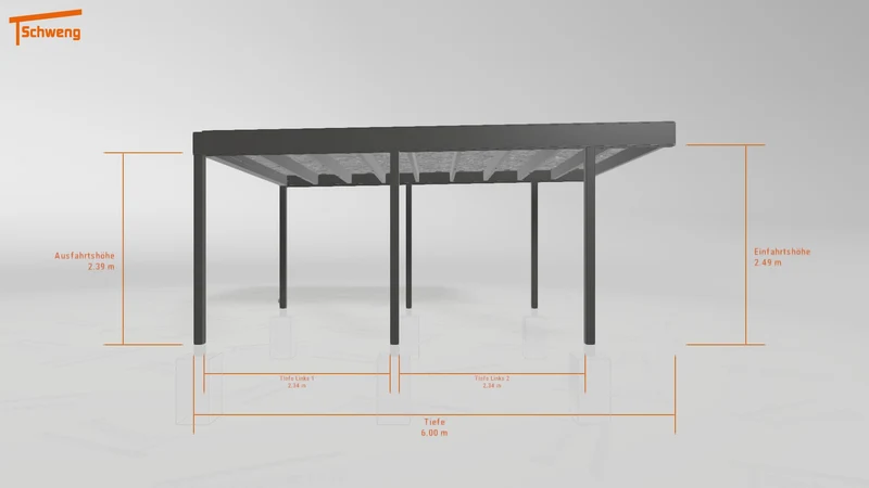 #DE Schweng Flachdachcarport C600+ (ID k2rwwm) #MTG