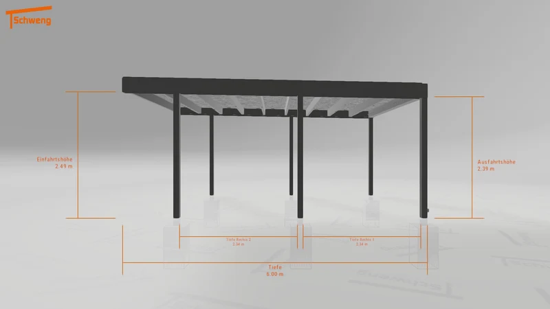 #DE Schweng Flachdachcarport C600+ (ID k2rwwm) #MTG