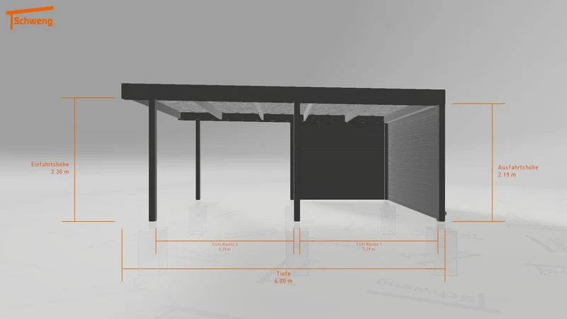 #DE Schweng Flachdachcarport C600 (ID pbq4m3) #MTG