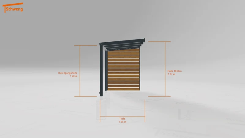 #DE Schweng Terrassenüberdachung S350 (ID zbx3k7)