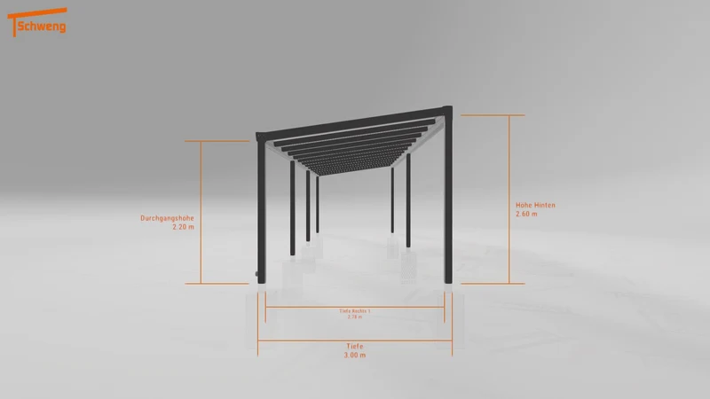 #DE Schweng Terrassenüberdachung S400 (ID jjrxn7)