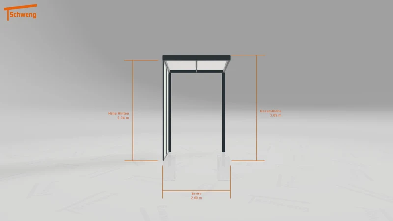 #DE Schweng Terrassenüberdachung S350 (ID 775y97)