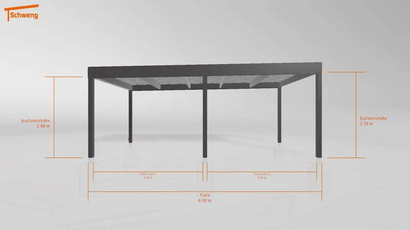#DE Schweng Flachdachcarport C600 (ID g7py8p)