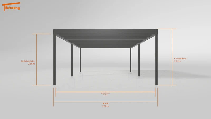 #DE Schweng Flachdachcarport C600 (ID bkjz3p) #MTG