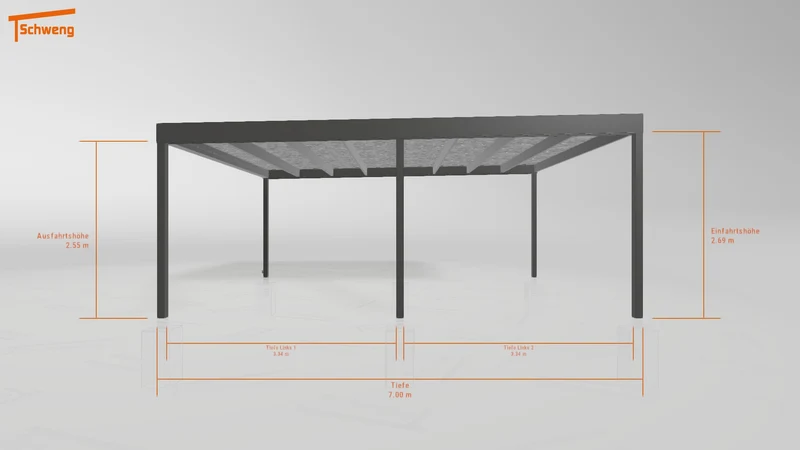 #DE Schweng Flachdachcarport C600 (ID bkjz3p) #MTG