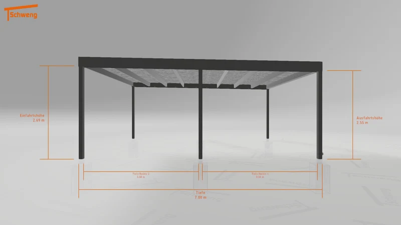 #DE Schweng Flachdachcarport C600 (ID bkjz3p) #MTG