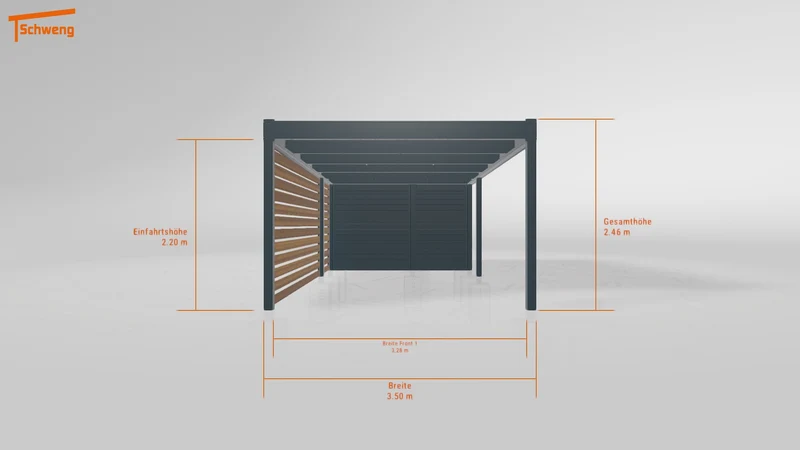 #DE Schweng Flachdachcarport C600 (ID qd2bzg) #MTG