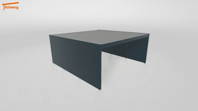 #DE Schweng Flachdachcarport C600 (ID bkjdw2)