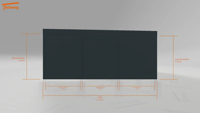 #DE Schweng Flachdachcarport C600 (ID bkjdw2)