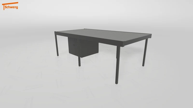 #DE Schweng Flachdachcarport C600+ (ID w3yqgj)