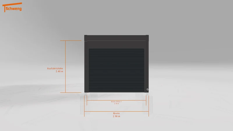 #DE Schweng Flachdachcarport C600+ (ID 8578mq) #MTG