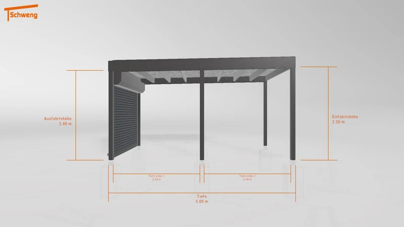 #DE Schweng Flachdachcarport C600+ (ID x75wrd)