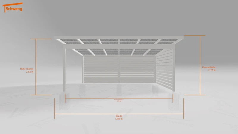 #CH Schweng Pultdachcarport S400 (ID 2qb2zr)