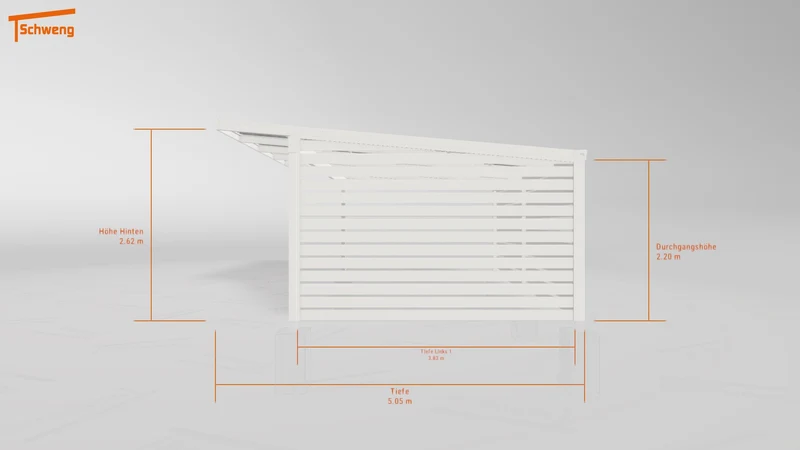 #CH Schweng Pultdachcarport S400 (ID 2qb2zr)