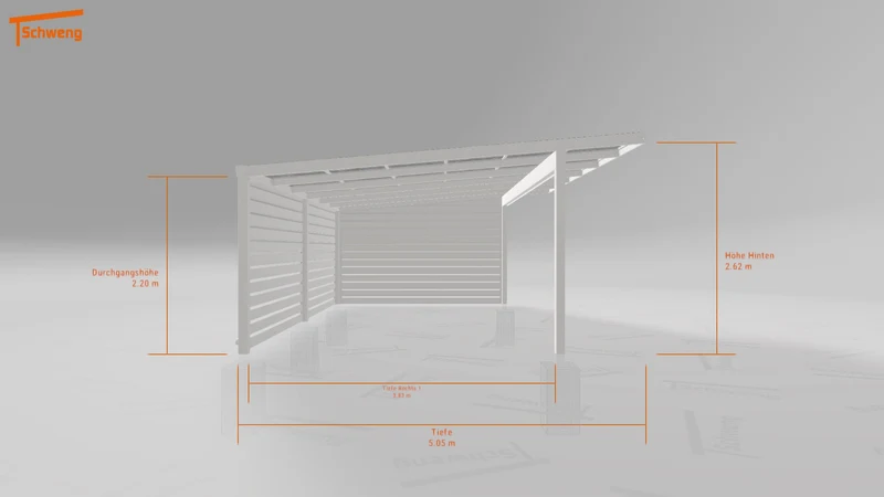 #CH Schweng Pultdachcarport S400 (ID 2qb2zr)