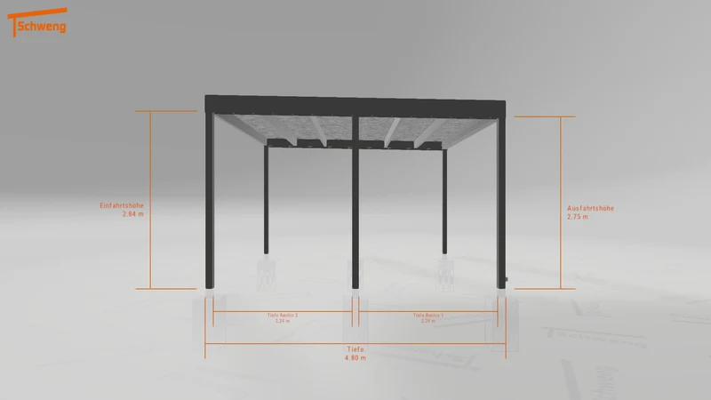 #AT Schweng Flachdachcarport C600+ (ID w3ydmv)